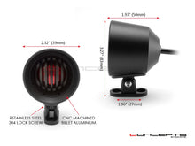 Load image into Gallery viewer, Matte Black Bell Design Stop / Tail Light + Grill
