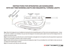 Load image into Gallery viewer, Universal LED Handguards with Integrated Daytime Running Lights + Turn Signals - Cool White / Amber