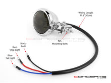 Load image into Gallery viewer, Mini Bates LED Stop / Tail Light - Smoked Lens