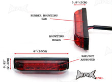 Load image into Gallery viewer, 4" Cafe Racer Flush Mount LED Stop / Tail Light