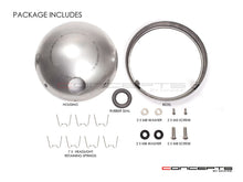 Load image into Gallery viewer, 7 INCH Raw Unpainted Metal Shorty Headlight Housing + Bezel Combo