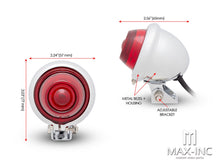 Load image into Gallery viewer, Mini Bates Style LED Stop / Tail Light - Red Lens