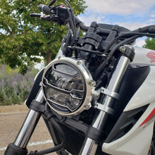 Load image into Gallery viewer, 5.75" CNC Aluminum Headlight Guard Cover (Various Styles)