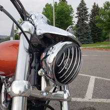 Load image into Gallery viewer, 5.75" CNC Aluminum Headlight Guard Cover (Various Styles)
