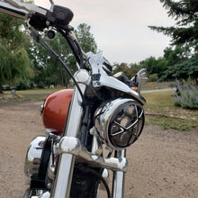 Load image into Gallery viewer, 5.75" CNC Aluminum Headlight Guard Cover (Various Styles)