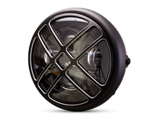 Load image into Gallery viewer, 7" Matte Black + Contrast Multi Projector LED Headlight + Titan Grill Cover