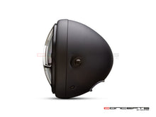 Load image into Gallery viewer, 7" Matte Black + Contrast Cut Metal LED Integrated Headlight + Anarchy Grill Cover