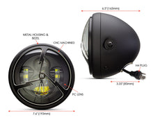 Load image into Gallery viewer, 7" Multi Projector LED Headlight + Tri-Bolt Grill Cover