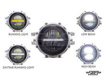Load image into Gallery viewer, 5.75" Billet Aluminum LED Headlight Kit - Polished