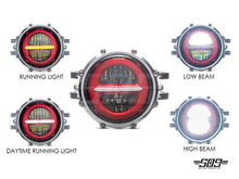 Load image into Gallery viewer, 5.75" Billet Aluminum LED Headlight Kit - Polished