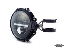 Load image into Gallery viewer, 5.75" Billet Aluminum LED Headlight Kit - Black
