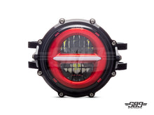 Load image into Gallery viewer, 5.75" Billet Aluminum LED Headlight Kit - Black