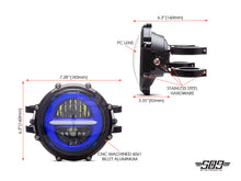 Load image into Gallery viewer, 5.75" Billet Aluminum LED Headlight Kit - Black