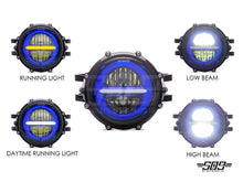 Load image into Gallery viewer, 5.75" Billet Aluminum LED Headlight Kit - Black