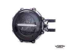 Load image into Gallery viewer, 5.75" Billet Aluminum LED Headlight Kit - Black/Contrast