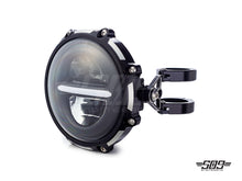 Load image into Gallery viewer, 5.75&quot; Billet Aluminum LED Headlight Kit - Black/Contrast
