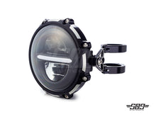 Load image into Gallery viewer, 5.75" Billet Aluminum LED Headlight Kit - Black/Contrast