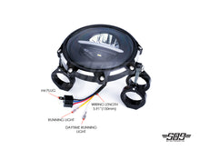 Load image into Gallery viewer, 5.75" Billet Aluminum LED Headlight Kit - Black/Contrast