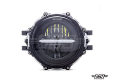 Load image into Gallery viewer, 5.75" Billet Aluminum LED Headlight Kit - Black/Contrast
