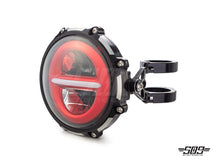 Load image into Gallery viewer, 5.75" Billet Aluminum LED Headlight Kit - Black/Contrast