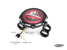 Load image into Gallery viewer, 5.75" Billet Aluminum LED Headlight Kit - Black/Contrast