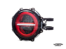 Load image into Gallery viewer, 5.75" Billet Aluminum LED Headlight Kit - Black/Contrast