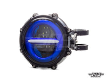 Load image into Gallery viewer, 5.75" Billet Aluminum LED Headlight Kit - Black/Contrast