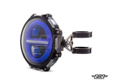 Load image into Gallery viewer, 5.75" Billet Aluminum LED Headlight Kit - Black/Contrast