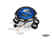 Load image into Gallery viewer, 5.75" Billet Aluminum LED Headlight Kit - Black/Contrast
