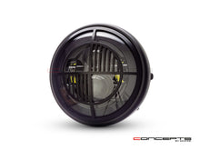 Load image into Gallery viewer, 7&quot; Matte Black Multi Projector LED Headlight + Beemer Grill Cover
