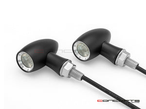 MAX LADZ Black CNC Machined Alum Mini LED Indicators / Turn Signals + Running Lights