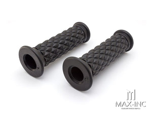 Diamond Cafe Racer Style Hand Grips - 7/8" (22mm)