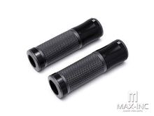 Load image into Gallery viewer, Retro Anodized CNC Machined Aluminum / Rubber Hand Grips - 7/8&quot; (22mm)
