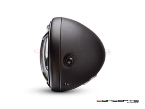 7" Matte Black Multi Projector LED Headlight + Armour Cover