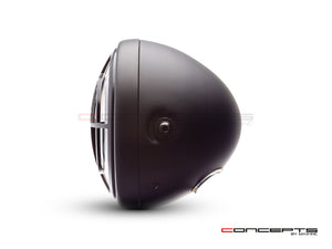 7" Matte Black Multi Projector LED Headlight + Beemer Grill Cover