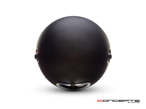 7" Matte Black Multi Projector LED Headlight + Beemer Grill Cover