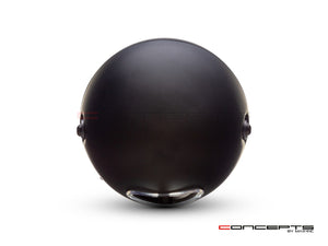 7" Matte Black + Contrast Multi Projector LED Headlight + Rukis Grill Cover