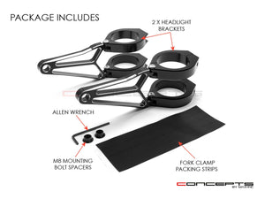 Razor CNC Machined Headlight Brackets