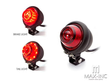 Load image into Gallery viewer, Mini Bates Style LED Stop / Tail Light - Red Lens
