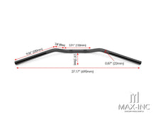 Load image into Gallery viewer, Black Alloy Cafe Racer Drag Bars - 7/8 (22mm)
