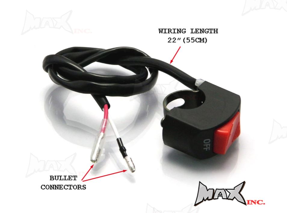 Universal Auxiliary Light Handlebar Mount On/Off Switch