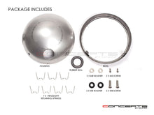 Load image into Gallery viewer, 7 INCH Raw Unpainted Metal Shorty Headlight Housing + Bezel Combo
